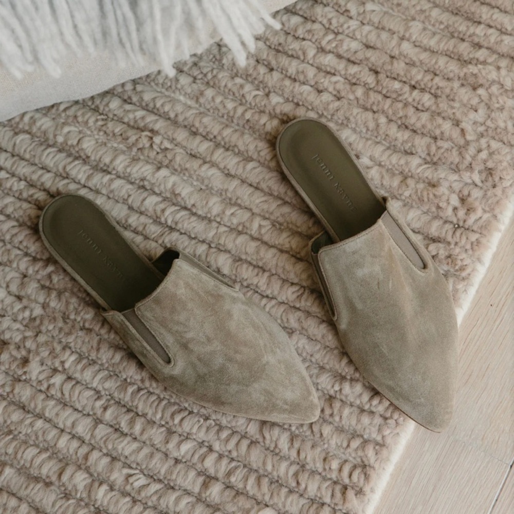 Jenni Kayne Tan Suede Mules